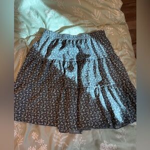 Romwe floral skirt
